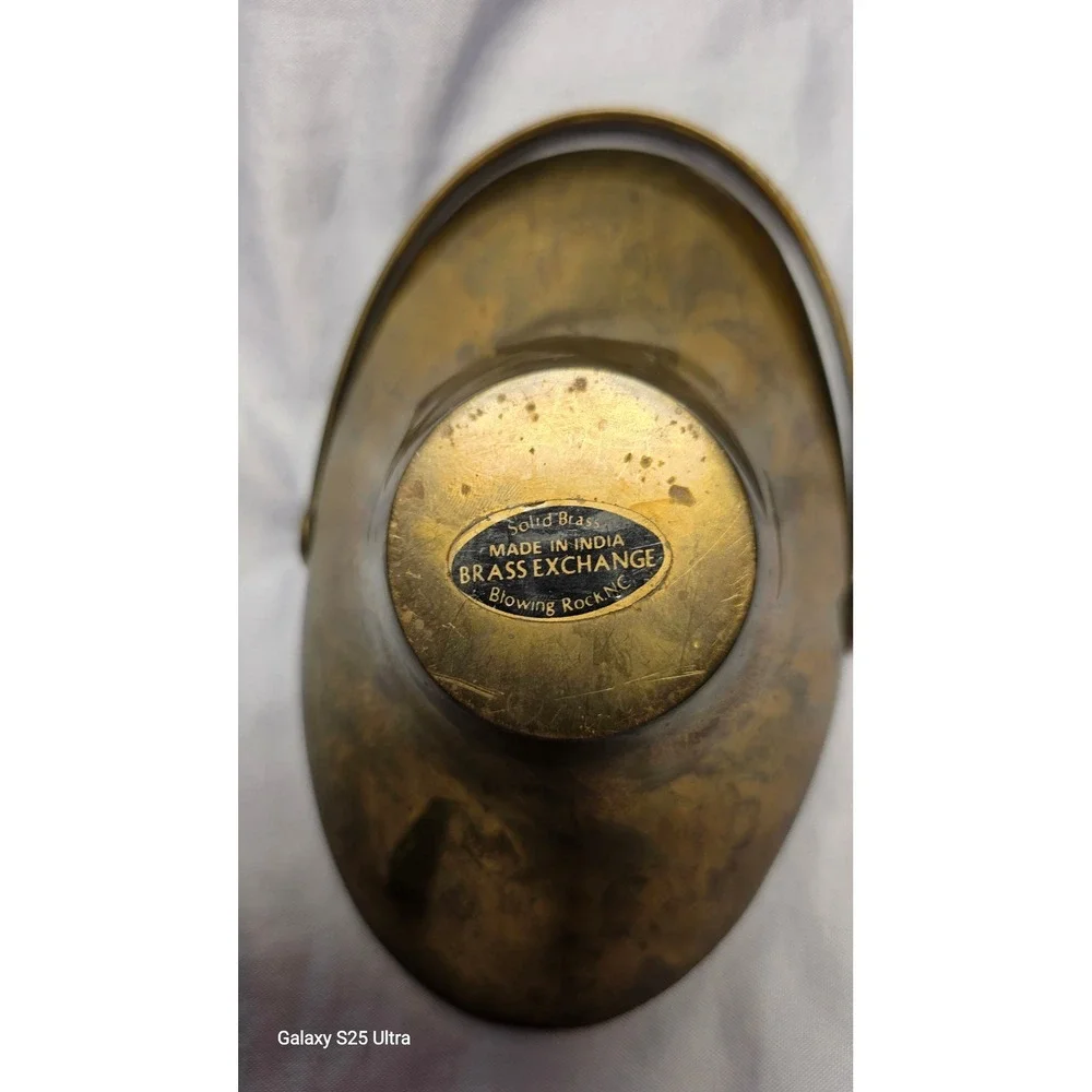 Vintage Brass Exchange Blowing Rock NC Solid Brass Basket Swing Handle India